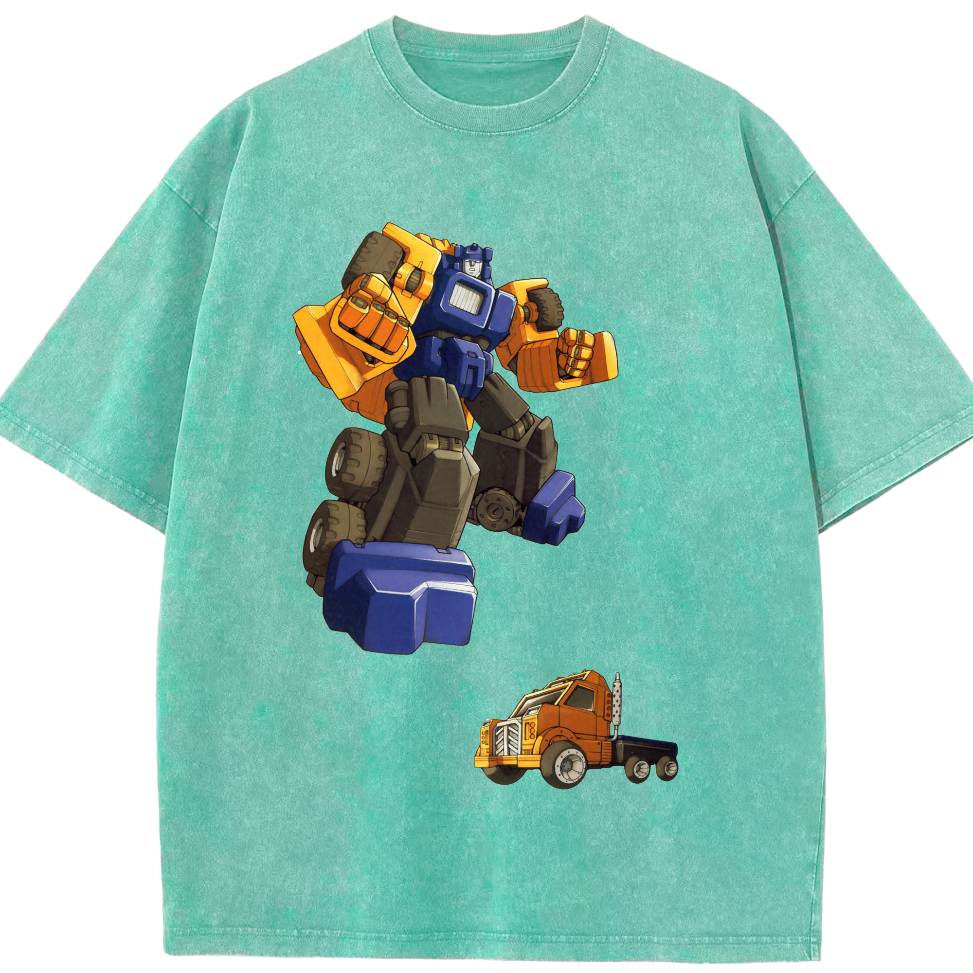 （画像用）  綿100% ヴィンテージ風 半袖Tシャツ（フロントプリント）